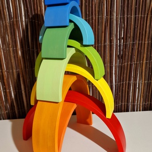 Nagy szivárvány  - játék & sport - készségfejlesztő és logikai játék - montessori szivárvány, waldorf játékok - Meska.hu