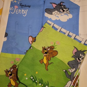 Tom és Jerry anyagból készült ovis tornazsák - játék & sport - ovis felszerelés - ovis tornazsák - Meska.hu