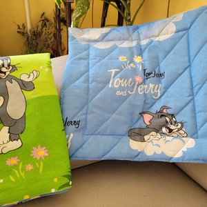 Tom és Jerry- ovis ágyneműszett (paplanhuzat, párna, ajándék kis méretű tornazsák) - játék & sport - ovis felszerelés - ovis ágynemű - Meska.hu
