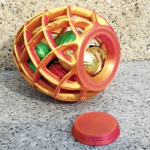 Nagy méretű Húsvéti Tojás 3 színben praktikus zárral az alján ajándékozáshoz pénzátadáshoz (kék, rózsaszín, arany-piros) - ünnepi díszek, dekorációk - húsvéti díszek és dekorációk - húsvéti ajándékátadó - Meska.hu