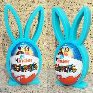 Kindertojás tartó Húsvéti Nyuszi figura 3 színben ajándékozáshoz pénzátadáshoz (kék, rózsaszín, arany-piros) - ünnepi díszek, dekorációk - húsvéti díszek és dekorációk - húsvéti ajándékátadó - Meska.hu