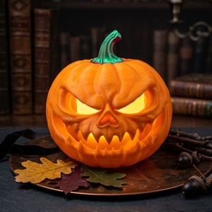 Ijesztő Halloween töklámpa � 3D nyomtatott halloweeni dekoráció és LED mécsestartó (11 cm) - Meska.hu