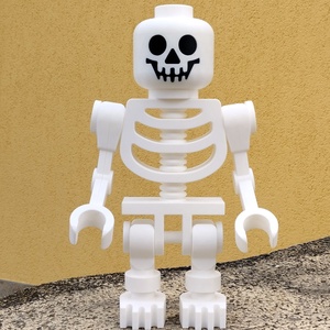 Óriás kocka-csontváz figura (40 cm) � 3D nyomtatott retró stílusú dekoráció és játék - Meska.hu