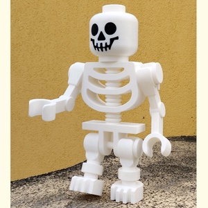 Óriás kocka-csontváz figura (40 cm) � 3D nyomtatott retró stílusú dekoráció és játék - otthon & életmód - dekoráció - halloween - halloweeni figurák - Meska.hu