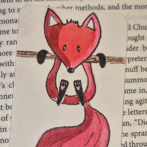 Rókás könyvjelző, Könyv & Zene, Könyvjelző, Festett tárgyak, Mindenmás, MESKA