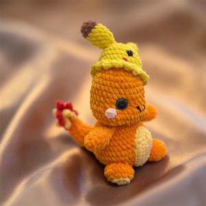 Nova the Flame Keeper � kézzel horgolt sárkány plüss - játék & sport - plüssállat & játékfigura - plüss sárkány - Meska.hu