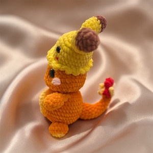 Nova the Flame Keeper � kézzel horgolt sárkány plüss - játék & sport - plüssállat & játékfigura - plüss sárkány - Meska.hu