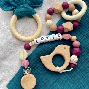 Aranyló homok rágcsalánc  - játék & sport - 3 éves kor alattiaknak - rágcsalánc - Meska.hu