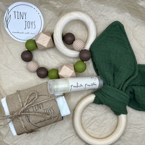 Boldog Anya � Boldog Baba Mini BOX - Erdők zöldje kollekció - játék & sport - babalátogató ajándékcsomag - Meska.hu