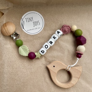 Egyedi rágcsalánc - baba - mama - baba játékok - rágóka - Meska.hu