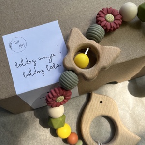 Nagyontavasz rágcsalánc - baba - mama - baba játékok - cumilánc - Meska.hu