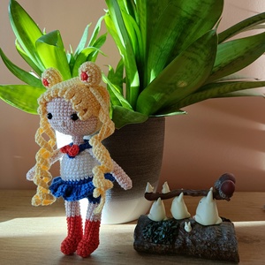 Amigurumi japán animefigura - SailorMoon - játék & sport - plüssállat & játékfigura - plüss mesefigurák - Meska.hu