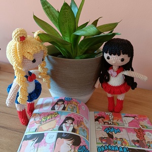 Amigurumi japán mesefigura - SailorMars - játék & sport - plüssállat & játékfigura - plüss mesefigurák - Meska.hu