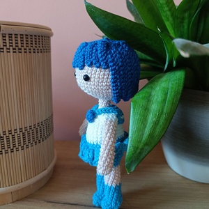 Amigurumi japán animefigura - Sailor Mercury - játék & sport - plüssállat & játékfigura - plüss mesefigurák - Meska.hu