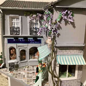 Miniatűr utcasarok - polcbetét - otthon & életmód - dekoráció - asztal és polc dekoráció - asztaldísz - Meska.hu