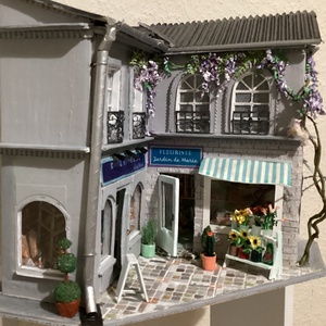 Miniatűr utcasarok - polcbetét - otthon & életmód - dekoráció - asztal és polc dekoráció - asztaldísz - Meska.hu