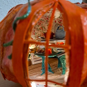 Halloweeni tök világítással -  - Meska.hu Halloweeni tök világítással -  - Meska.hu