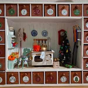 Adventi naptár világítással  - karácsony - adventi díszek - adventi naptár - Meska.hu