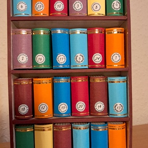 Könyvespolcos adventi naptár - Meska.hu