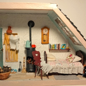 Téli szoba - polcdísz - Meska.hu