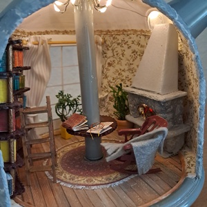 Egy manó szobája az asztalilámpában - otthon & életmód - lámpa - hangulatlámpa - Meska.hu