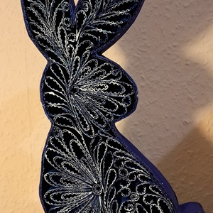 Húsvéti nyúl figurák  - ünnepi díszek, dekorációk - húsvéti díszek és dekorációk - húsvéti asztaldíszek - Meska.hu