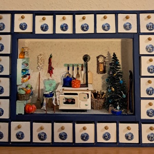 Adventi naptár világítással  - karácsony - adventi díszek - adventi naptár - Meska.hu