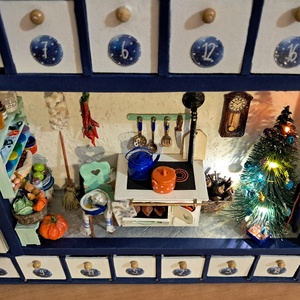 Adventi naptár világítással  - karácsony - adventi díszek - adventi naptár - Meska.hu