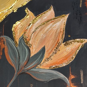 Absztrakt virág festmény  - művészet - festmény - akril - Meska.hu