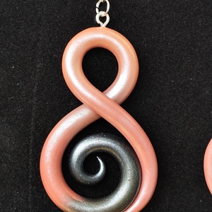 Csavart fülbevaló , Ékszer, Fülbevaló, Lógó fülbevaló, Agyagozás, Gyurma, MESKA