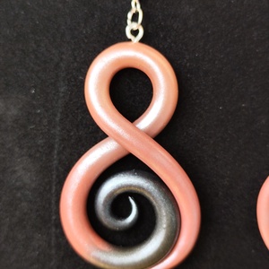 Csavart fülbevaló  - ékszer - fülbevaló - lógó fülbevaló - Meska.hu