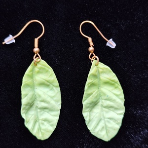 Levél fülbevaló , Ékszer, Fülbevaló, Lógó fülbevaló, , MESKA