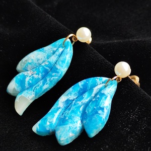 Óceán fülbevaló  - ékszer - fülbevaló - lógó fülbevaló - Meska.hu