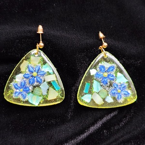 Epoxy fülbevaló , Ékszer, Fülbevaló, Lógó fülbevaló, Ékszerkészítés, MESKA