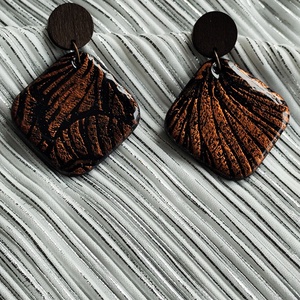 Bronz fülbevaló , Ékszer, Fülbevaló, Lógó fülbevaló, Ékszerkészítés, Gyurma, MESKA