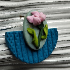 Virágos fülbevaló  - ékszer - fülbevaló - lógó fülbevaló - Meska.hu