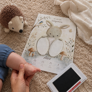 Egyedi baba lábnyom emlékposzter � Névre szóló újszülött ajándék � 3 db poszter + tintamentes szett - baba - mama - babaszoba dekoráció - babaposzter - Meska.hu