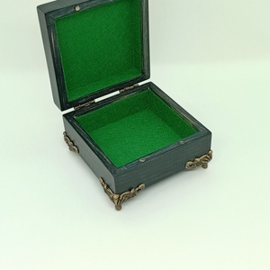 Pillangós fa ékszerdoboz-tűzzománc betéttel  - ékszer - ékszertartó - ékszerdoboz - Meska.hu