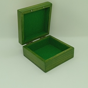  Fa doboz-gitár tűzzománc betéttel pengetőknek - ékszer - ékszertartó - ékszerdoboz - Meska.hu