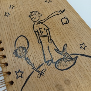 Kis Herceg -emlékkönyv fából  - otthon & életmód - papír, írószer - jegyzetfüzet & napló - Meska.hu