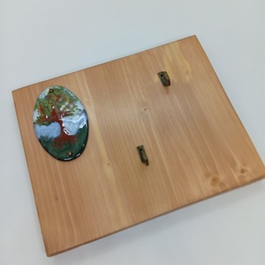 Életfa motívumos-  fából készült fali kulcstartó tűzzománccal, Otthon & Életmód, Dekoráció, Kép & Falikép, Táblakép, Famegmunkálás, MESKA