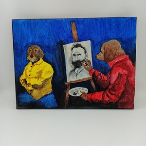 Mások szemében- festmény , Otthon & Életmód, Dekoráció, Kép & Falikép, Táblakép, Festészet, MESKA