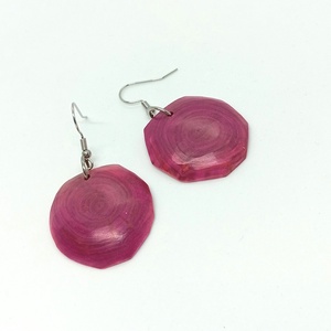 Nemesfa fülbevaló, Ékszer, Fülbevaló, Lógó fülbevaló, Famegmunkálás, MESKA