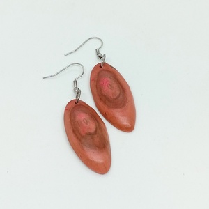 Nemesfa fülbevaló, Ékszer, Fülbevaló, Lógó fülbevaló, Famegmunkálás, MESKA