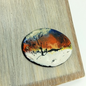 Tűzzománc napló  - esküvő - emlék & ajándék - vendégkönyv - Meska.hu