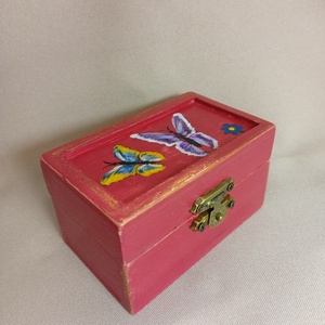 Pillangós pici kincses doboz, Baba - mama, Babaszoba dekoráció, Gyerekszoba falmatrica, , MESKA