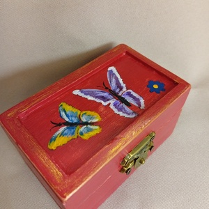 Pillangós pici kincses doboz - baba - mama - babaszoba dekoráció - gyerekszoba falmatrica - Meska.hu