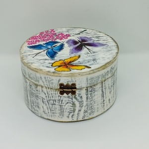 Pillangos ékszeres doboz - otthon & életmód - dekoráció - asztal és polc dekoráció - díszdoboz - Meska.hu