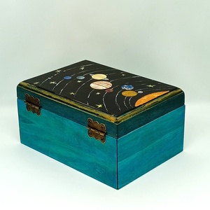 Bolygók díszdoboz - otthon & életmód - dekoráció - asztal és polc dekoráció - díszdoboz - Meska.hu