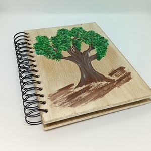 Életfás emlékkönyv  fa fedéllel, Otthon & Életmód, Papír, írószer, Jegyzetfüzet & Napló, Famegmunkálás, MESKA